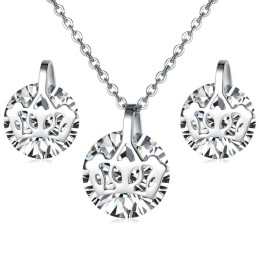 Collana E Orecchini Da Donna In Titanio Di Qualità Affidabile Con Strass