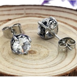 La Regina Degli Orecchini Unisex In Titanio Di Qualità Con Strass