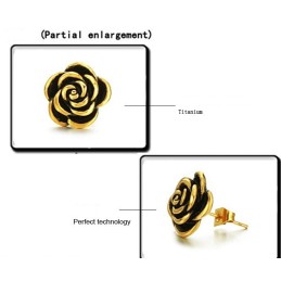 Noto Per I Suoi Orecchini In Titanio A Forma Di Fiore Femminile Di Alta Qualità