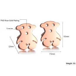 Orecchini In Titanio A Forma Di Orso Da Donna, Con Qualità E Quantità Garantite