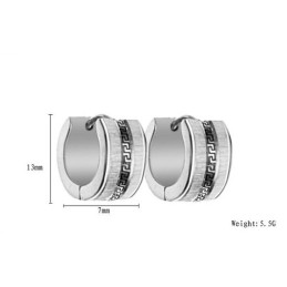 Orecchini In Titanio Con Motivo A Parete Femminile Facili Da Usare