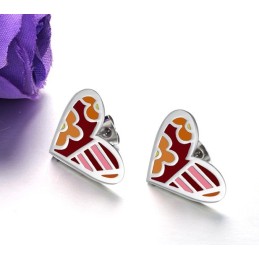 Orecchini A Forma Di Cuore In Titanio Di Qualità Stabile Per Donna