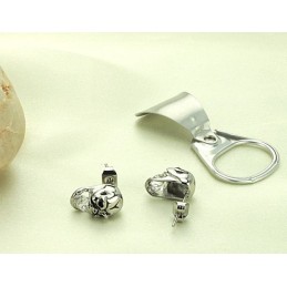Orecchini In Titanio Con Teschio Femminile Dalle Prestazioni Affidabili E Con Diamante