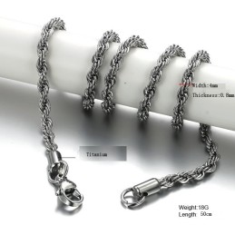 La Regina Della Catena In Titanio Twist Di Qualità