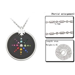 Collana In Titanio Pelelith Con Diamante, Nota Per La Sua Qualità Eccellente
