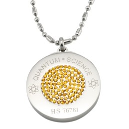 Collana In Titanio Pelelith Con Diamante E Reputazione Affidabile