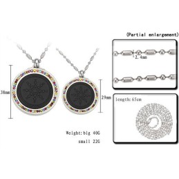 Collana In Titanio Pelelith Con Diamanti, Per Amanti, Con Garanzia Di Qualità E Quantità