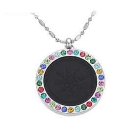 Collana In Titanio Pelelith Con Diamante, Facile Da Usare
