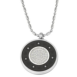 Collana In Titanio Pelelith Con Diamante The King Of Quantity Health