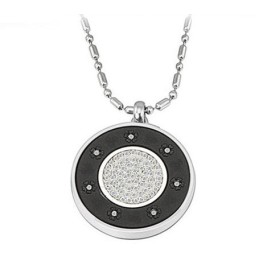 Collana In Titanio Pelelith Con Diamante The King Of Quantity Health