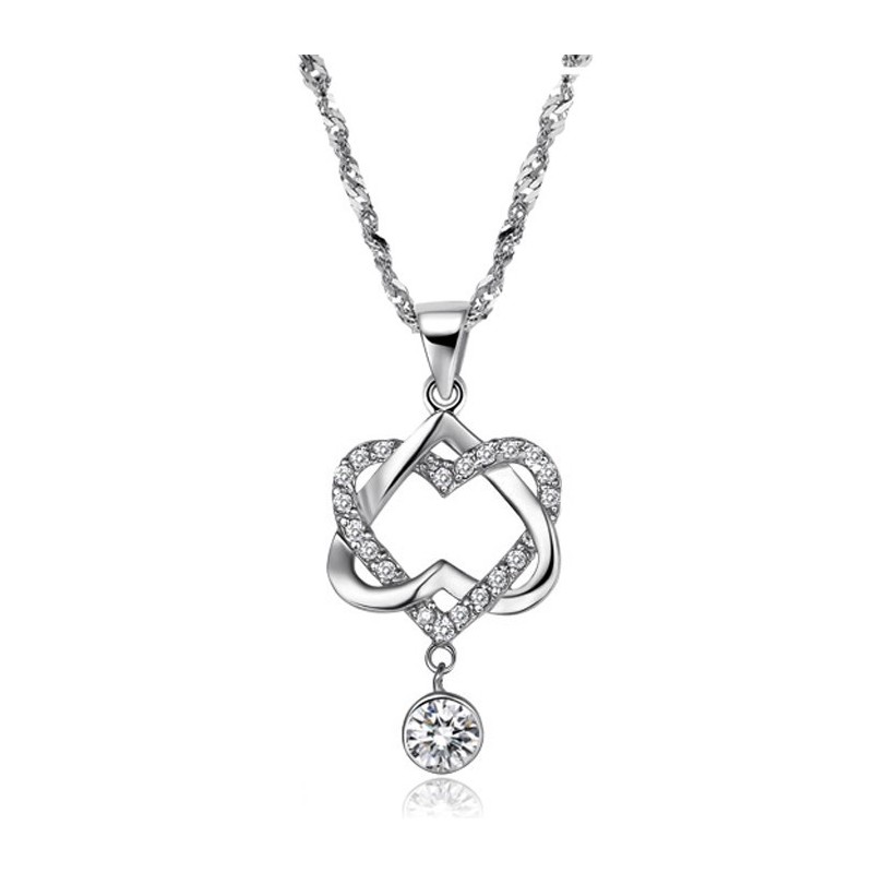 Collana In Titanio Placcato Platino Con Nodo Di Qualità Stabile Collana In Titanio Placcato Platino Con Nodo Di Qualità Stabile