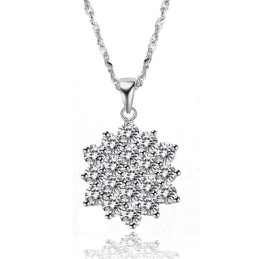 Collana Da Donna In Titanio Placcato Platino Con Stelle, Qualità E Quantità Garantite