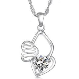 Collana In Titanio Placcato In Platino, Resistente All'Uso E Anallergica Per Donna