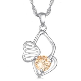 Collana In Titanio Placcato In Platino, Resistente All'Uso E Anallergica Per Donna