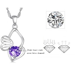 Collana In Titanio Placcato In Platino, Resistente All'Uso E Anallergica Per Donna