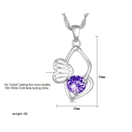 Collana In Titanio Placcato In Platino, Resistente All'Uso E Anallergica Per Donna