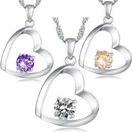 Collana Da Donna In Titanio Placcato Platino Di Alta Qualità