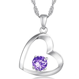 Collana Da Donna In Titanio Placcato Platino Di Alta Qualità