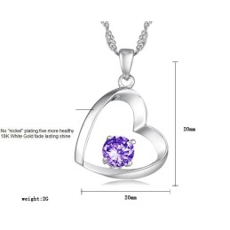 Collana Da Donna In Titanio Placcato Platino Di Alta Qualità