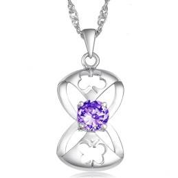 Ampia Varietà Di Collana In Titanio Placcato In Platino A Forma Di Farfalla Da Donna