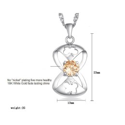 Ampia Varietà Di Collana In Titanio Placcato In Platino A Forma Di Farfalla Da Donna