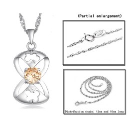 Ampia Varietà Di Collana In Titanio Placcato In Platino A Forma Di Farfalla Da Donna