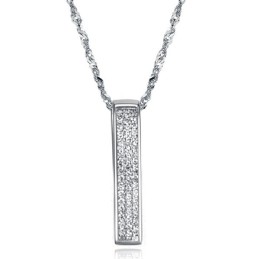 Ampia Varietà Di Collana In Titanio Placcato Platino Da Donna