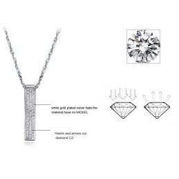 Ampia Varietà Di Collana In Titanio Placcato Platino Da Donna