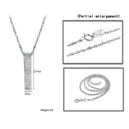 Ampia Varietà Di Collana In Titanio Placcato Platino Da Donna