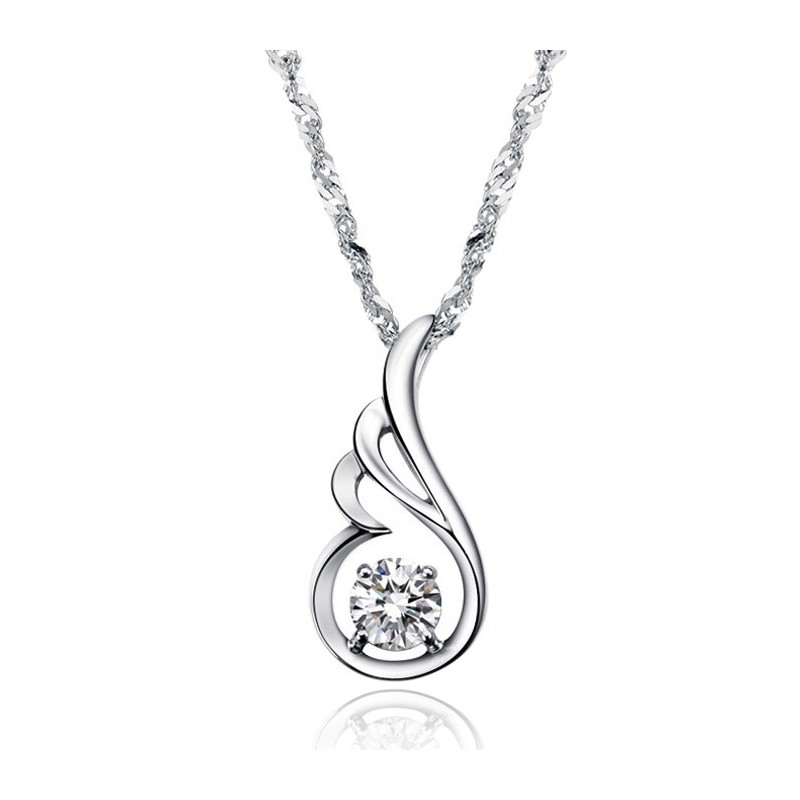 Ampia Varietà Di Collana Da Donna In Titanio Placcato Platino Con Diamante Ampia Varietà Di Collana Da Donna In Titanio Placcato Platino Con Diamante