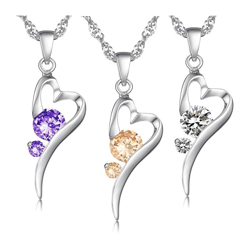 Ampia Varietà Di Collana In Titanio Placcato In Platino A Forma Di Lucchetto Da Donna Con Diamante Ampia Varietà Di Collana In Titanio Placcato In Platino A Forma Di Lucchetto Da Donna Con Diamante