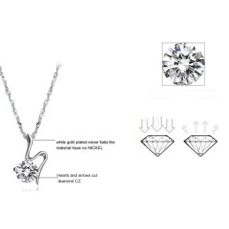 Collana In Titanio Placcato Platino Retrò Da Donna Di Alta Qualità