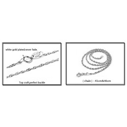 Collana In Titanio Placcato Platino A Forma Di Pesce Femminile, Facile Da Usare