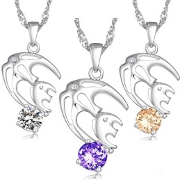 Collana In Titanio Placcato Platino Anallergica Per Donna, Facile Da Usare
