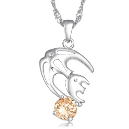 Collana In Titanio Placcato Platino Anallergica Per Donna, Facile Da Usare