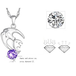 Collana In Titanio Placcato Platino Anallergica Per Donna, Facile Da Usare