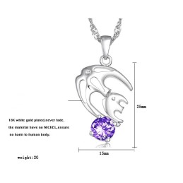 Collana In Titanio Placcato Platino Anallergica Per Donna, Facile Da Usare
