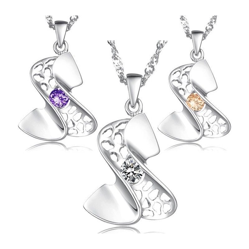 Collana Da Donna In Titanio Placcato Platino Di Alta Qualità Collana Da Donna In Titanio Placcato Platino Di Alta Qualità