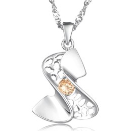 Collana Da Donna In Titanio Placcato Platino Di Alta Qualità