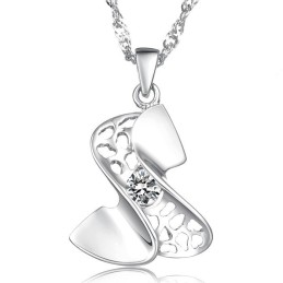 Collana Da Donna In Titanio Placcato Platino Di Alta Qualità