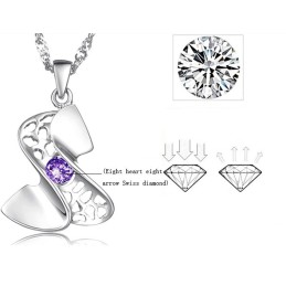 Collana Da Donna In Titanio Placcato Platino Di Alta Qualità