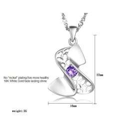 Collana Da Donna In Titanio Placcato Platino Di Alta Qualità