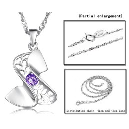 Collana Da Donna In Titanio Placcato Platino Di Alta Qualità