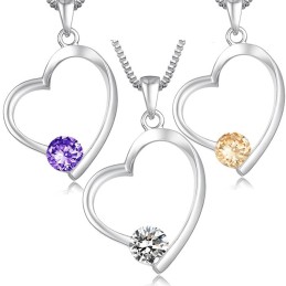 Ampia Varietà Di Collana Da Donna In Titanio Placcato Platino Con Diamante