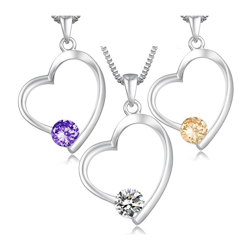 Ampia Varietà Di Collana Da Donna In Titanio Placcato Platino Con Diamante Ampia Varietà Di Collana Da Donna In Titanio Placcato Platino Con Diamante