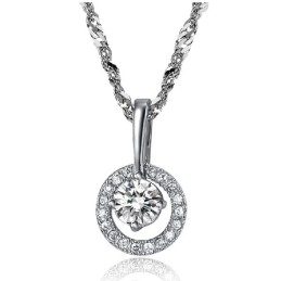 Collana In Titanio Placcato Platino Da Donna, Regina Della Qualità