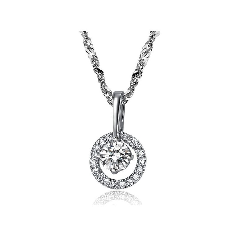 Collana In Titanio Placcato Platino Da Donna, Regina Della Qualità Collana In Titanio Placcato Platino Da Donna, Regina Della Qualità