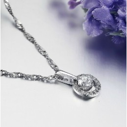 Collana In Titanio Placcato Platino Da Donna, Regina Della Qualità