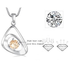 Collana Da Donna In Titanio Placcato Platino Con Qualità E Quantità Garantite