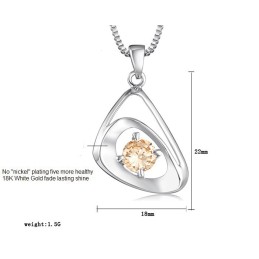 Collana Da Donna In Titanio Placcato Platino Con Qualità E Quantità Garantite
